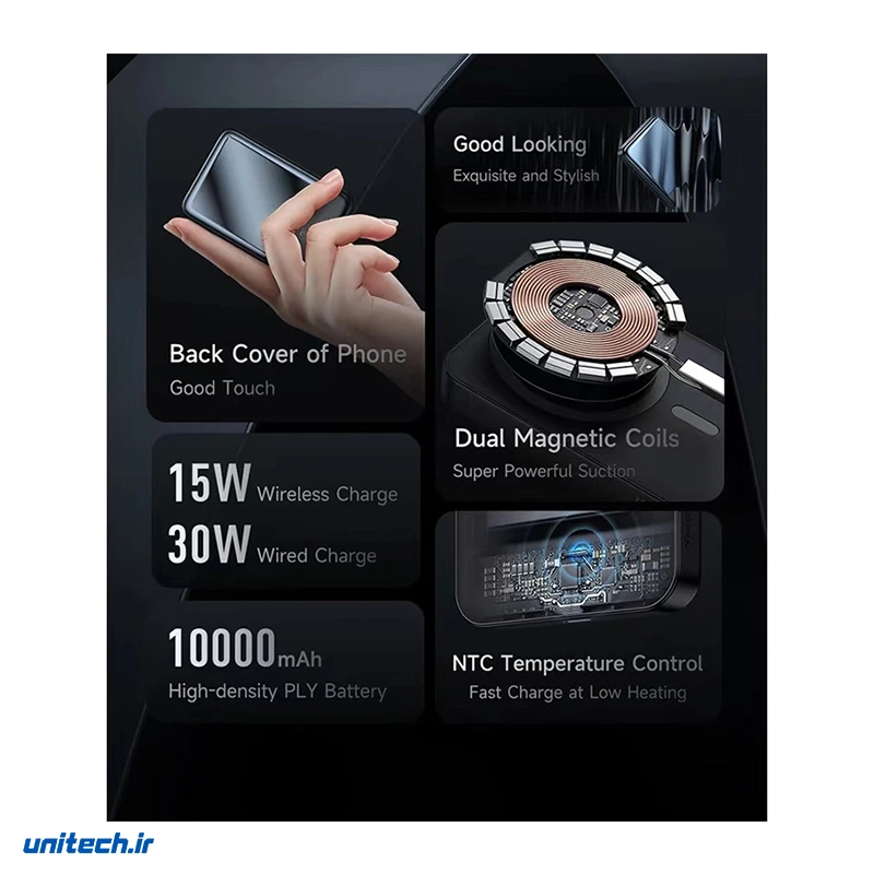 پاوربانک 30 وات مک دودو مدل MC593 ظرفیت 10000 میلی آمپر ساعت3